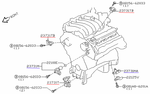 Nissan pathfinder camshaft position sensor location #5