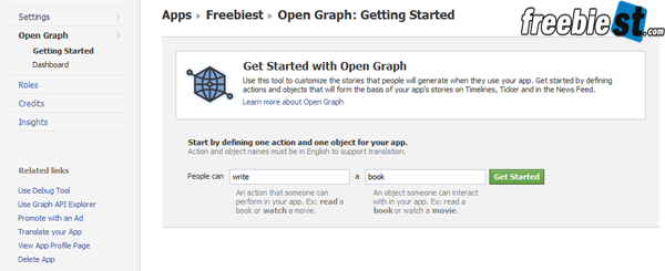 get start with open graph