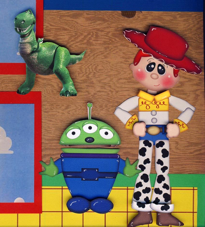 TOY STORY 2 Premade Scrapbook Pages paper piecing layout 4 Album 3D