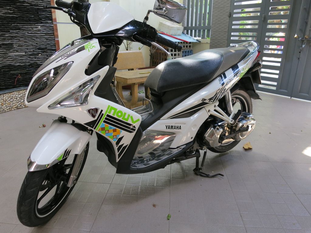 Cần bán  nouvo lx  2011 màu trắng đen - 9