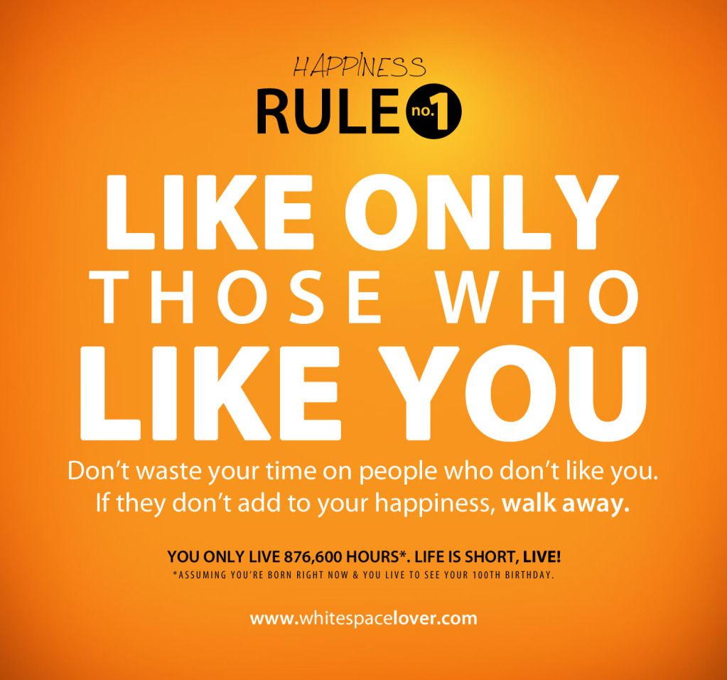 Happiness Rule no.1