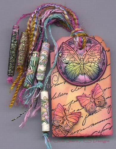 Tag Art Butterfly Art Tag