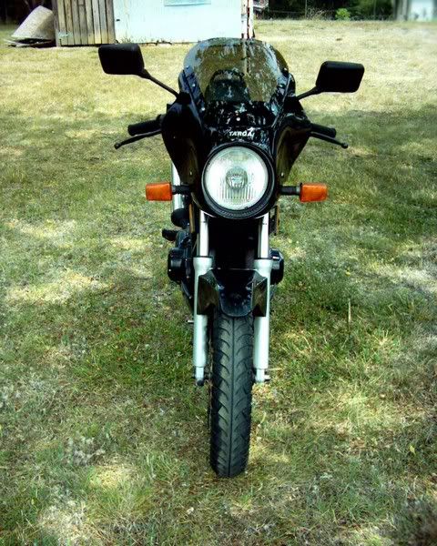 1989 Suzuki GS500E with upper and lower Targa fairings