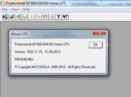 Motorola Cps Programming Software Question