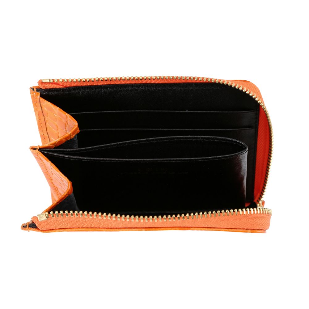  photo LEIK L Shape Card Zipper Wallet Orange_4.jpg