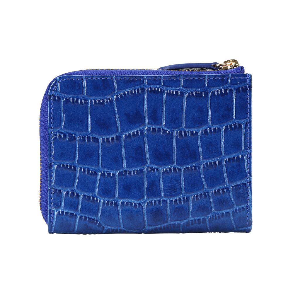  photo LEIK L Shape Card Zipper Wallet blue_2.jpg