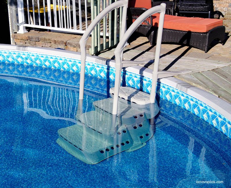 above ground pool handrails