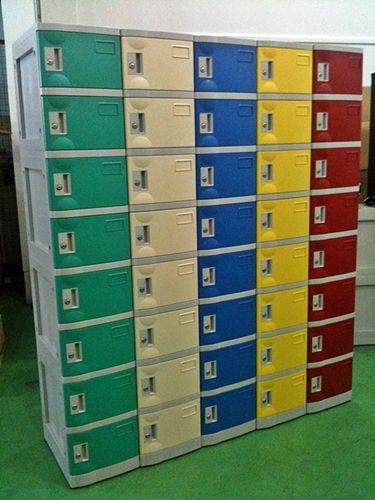 8 Tiers ABS Plastic Lockers Color Code
