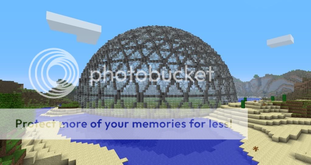 How To Build A Glass Dome In Minecraft