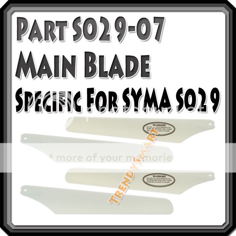 FAST US SYMA S029 RC Remote Control Helicopter Part 7 Main Rotor Blade 