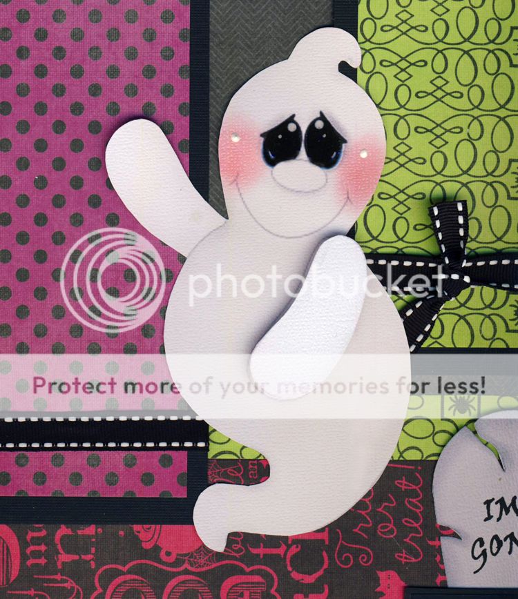 HALLOWEEN GHOST 2 premade scrapbook pages Paper Piecing scrapbooking ...