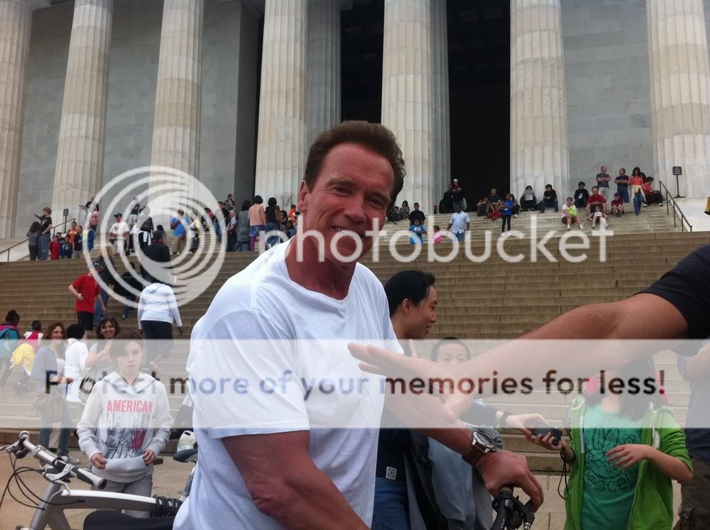 Arnold Schwarzenegger Washington DC Monument Tour by Bicycle