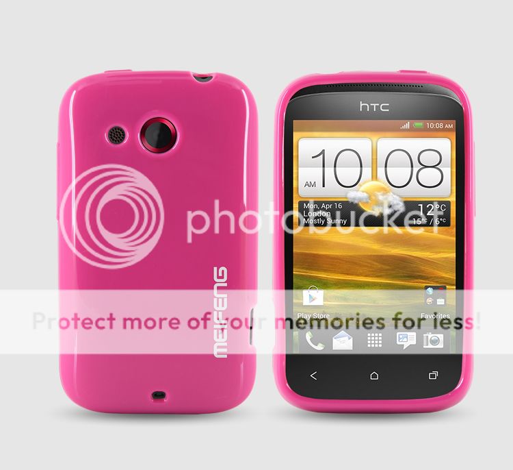  Soft Silicone TPU Cover Skin Case HTC A320E Desire C LCD Guard