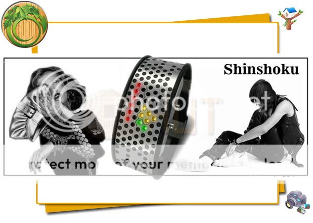 LED Tokyo Flash Shinshoku Style Corrosion LED Watch Wit  