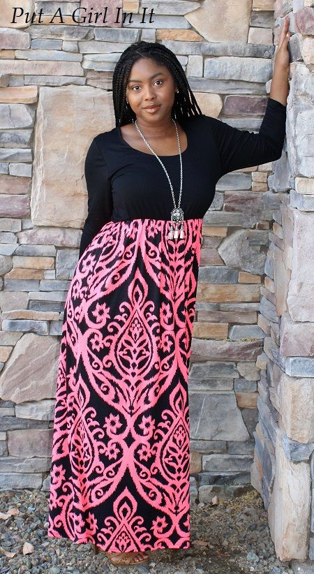 tall maxi dress with sleeves