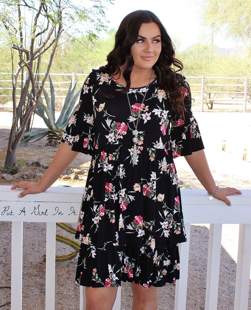 PLUS SIZE VELZERA LINED BLACK TAUPE FLORAL LACE BOHO GYPSY TUNIC 1X 2X 3X